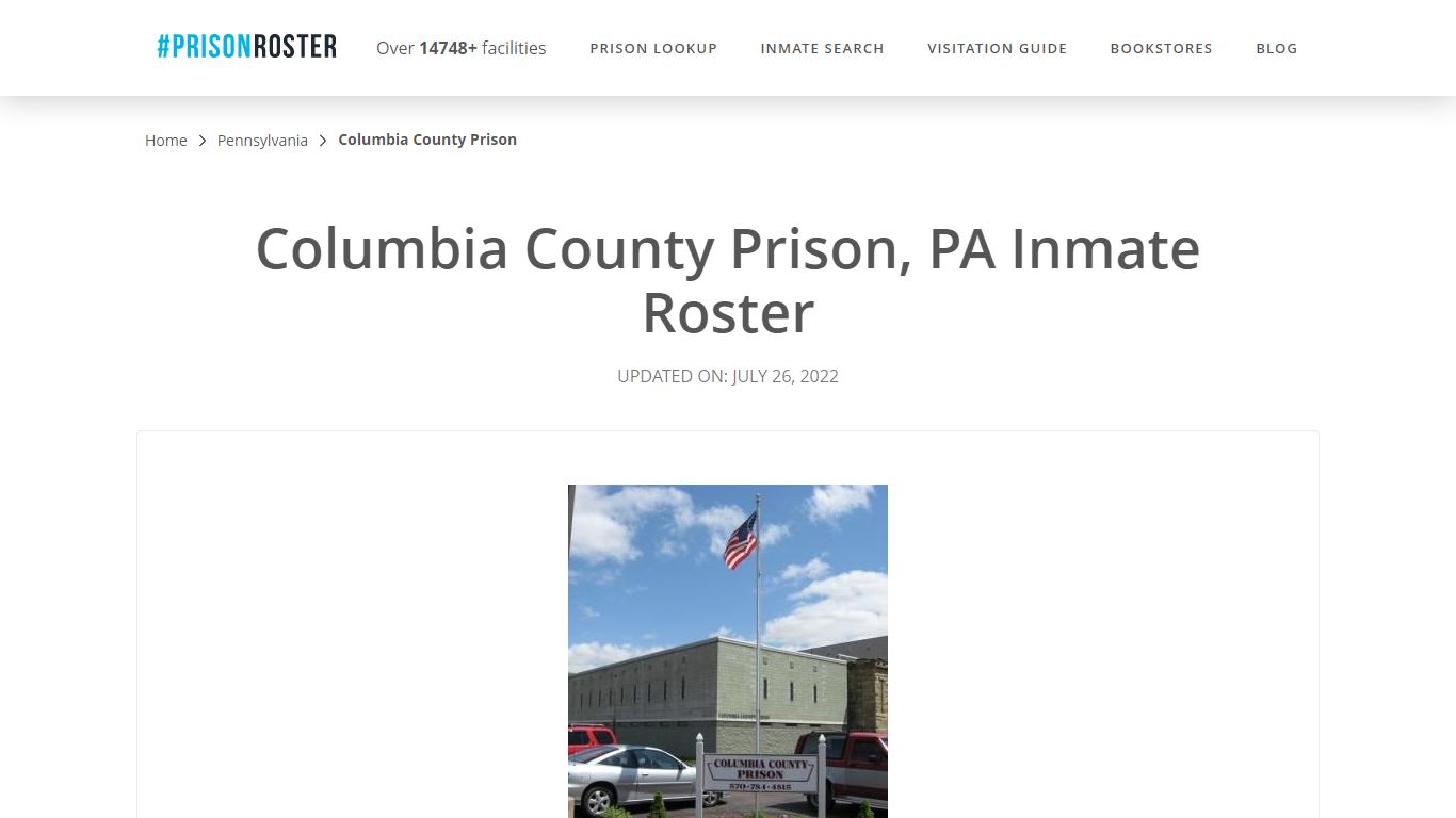 Columbia County Prison, PA Inmate Roster - Prisonroster